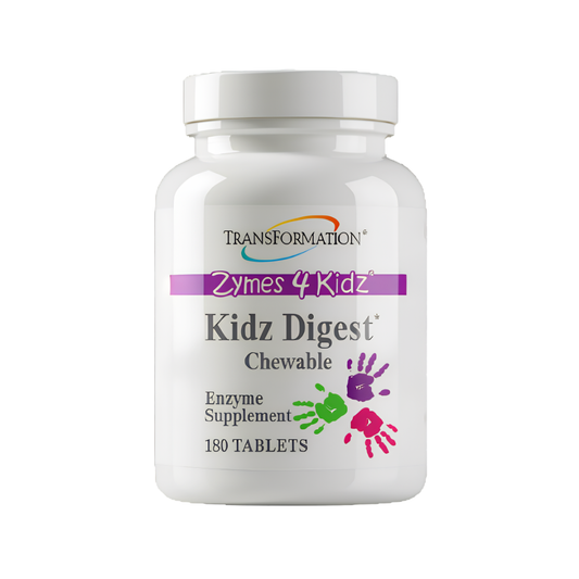 Kidz Digest Chewables - Chewable Digestive Enzymes for Kids Ages 4+ | Transformation Enzymes